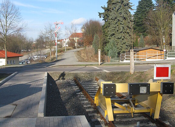Einstieg in den Bahntrassenradweg in Neustadt an der Waldnaab