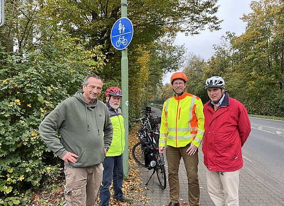 und Walter Baumann vom ADFC setzen sich für einen sicheren Radverkehr ein