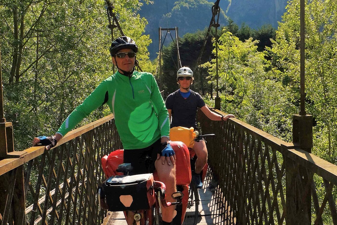 Ob diese Brücke über die Brenta uns aushält, war vorher nicht ganz klar