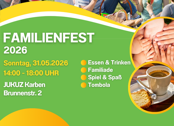 Familienfest im Jugend- und Kulturzentrum Karben 2026